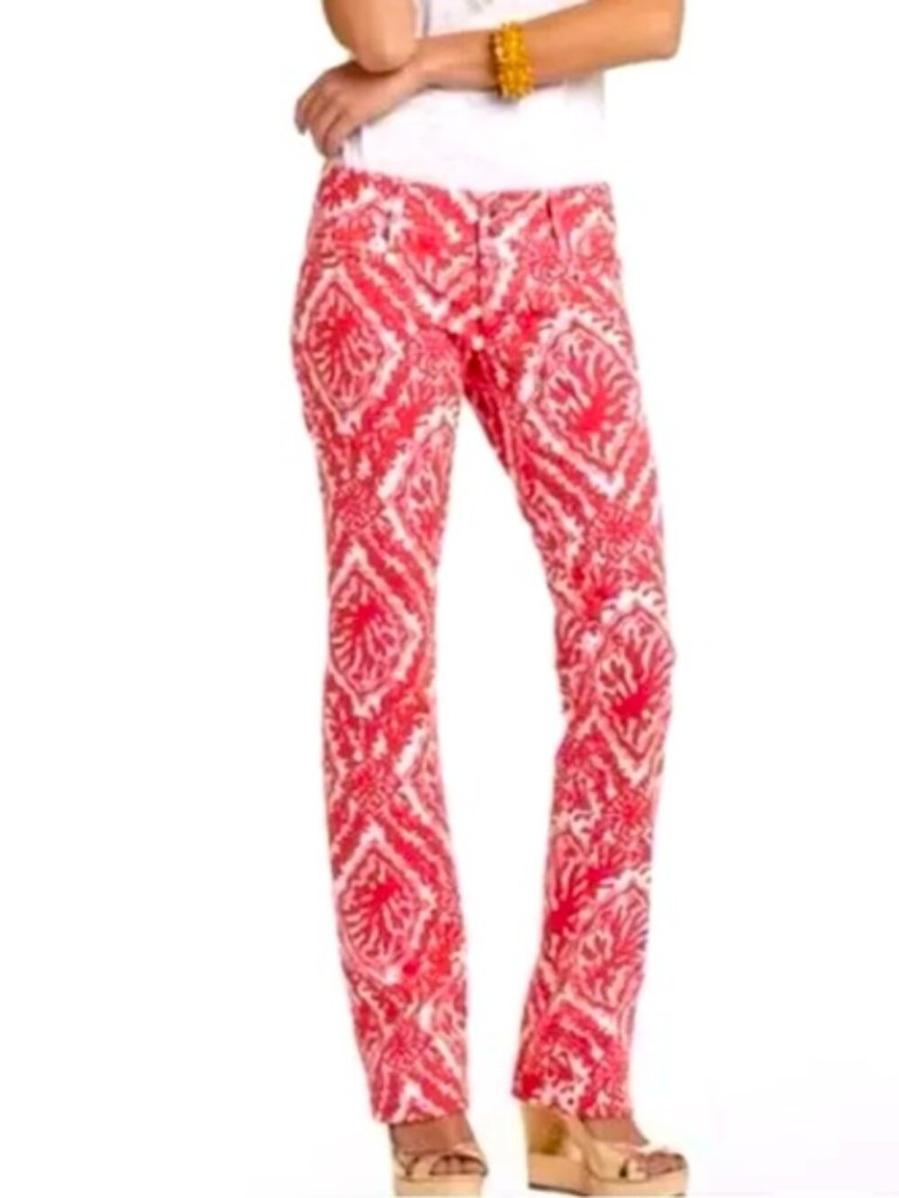 Lilly Pulitzer “Island Reef” Coral Worth Jeans Size: 2